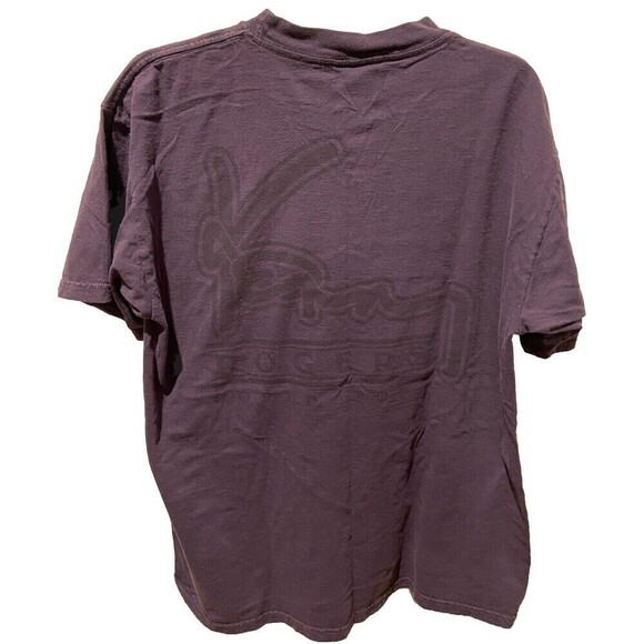 Kenny Rodgers Shirt  Vintage 90s Music Concert Folk Tultek Large Retro Purple - Picture 6 of 8